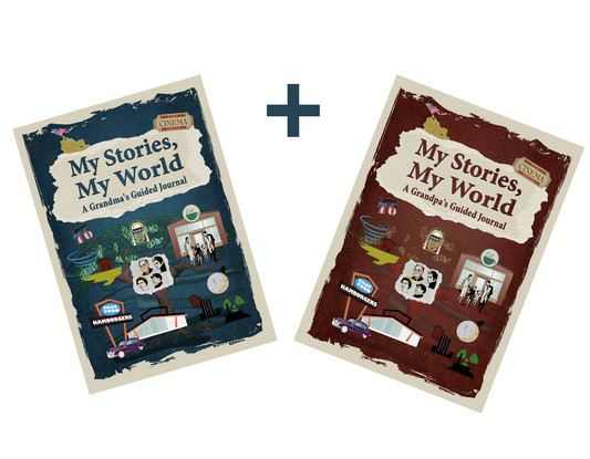My Stories, My World: A Guided Journal - Grandparents Bundle